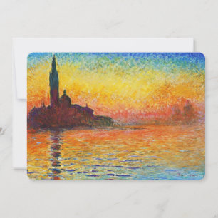 Claude Monet Sunset In Venice Impressionist Art