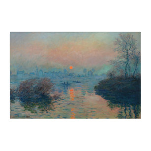 Claude Monet - Sunset on the Seine at Lavacourt Acrylic Print