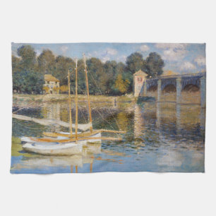 Claude Monet - The Argenteuil Bridge Kitchen Towel