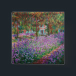 Claude Monet - The Artist's Garden at Giverny 2 Inch Square Button<br><div class="desc">The Artist's Garden at Giverny / Le Jardin de l'artiste a Giverny - Claude Monet,  1900</div>