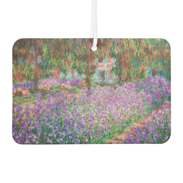 Claude Monet - The Artist's Garden at Giverny Air Freshener (Front)
