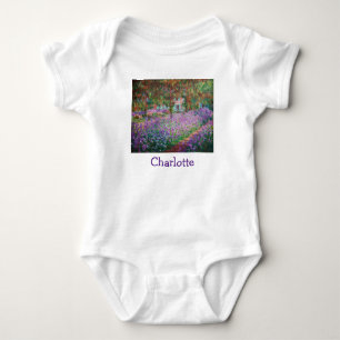 Claude Monet - The Artist's Garden at Giverny Baby Bodysuit