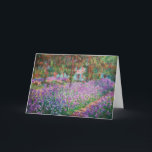 Claude Monet - The Artist's Garden at Giverny Card<br><div class="desc">The Artist's Garden at Giverny / Le Jardin de l'artiste a Giverny - Claude Monet,  1900</div>