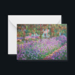 Claude Monet - The Artist's Garden at Giverny Card<br><div class="desc">The Artist's Garden at Giverny / Le Jardin de l'artiste a Giverny - Claude Monet,  1900</div>