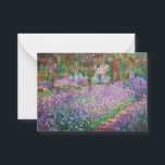 Claude Monet - The Artist's Garden at Giverny Card<br><div class="desc">The Artist's Garden at Giverny / Le Jardin de l'artiste a Giverny - Claude Monet,  1900</div>