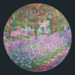 Claude Monet - The Artist's Garden at Giverny Classic Round Sticker<br><div class="desc">The Artist's Garden at Giverny / Le Jardin de l'artiste a Giverny - Claude Monet,  1900</div>