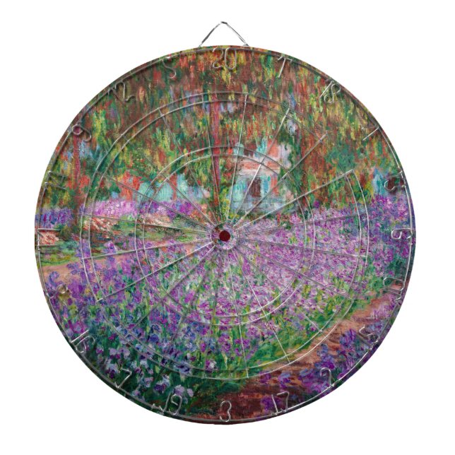 Claude Monet - The Artist's Garden at Giverny Dartboard (Front)