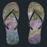 Claude Monet - The Artist's Garden at Giverny Flip Flops<br><div class="desc">The Artist's Garden at Giverny / Le Jardin de l'artiste a Giverny - Claude Monet,  1900</div>