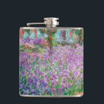 Claude Monet - The Artist's Garden at Giverny Hip Flask<br><div class="desc">The Artist's Garden at Giverny / Le Jardin de l'artiste a Giverny - Claude Monet,  1900</div>