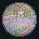 Claude Monet - The Artist's Garden at Giverny Hockey Puck<br><div class="desc">The Artist's Garden at Giverny / Le Jardin de l'artiste a Giverny - Claude Monet,  1900</div>