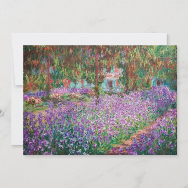 Claude Monet - The Artist's Garden at Giverny Invitation (Front)