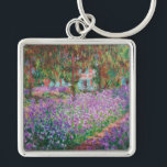 Claude Monet - The Artist's Garden at Giverny Keychain<br><div class="desc">The Artist's Garden at Giverny / Le Jardin de l'artiste a Giverny - Claude Monet,  1900</div>