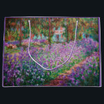 Claude Monet - The Artist's Garden at Giverny Large Gift Bag<br><div class="desc">The Artist's Garden at Giverny / Le Jardin de l'artiste a Giverny - Claude Monet,  1900</div>