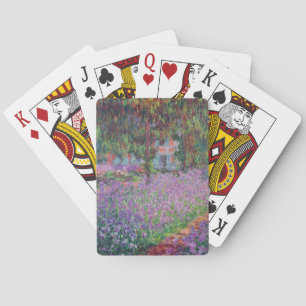 Claude Monet The Artist's Garden at Giverny Playing Cards