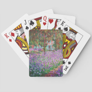 Claude Monet - The Artist's Garden at Giverny Playing Cards