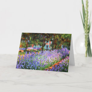 Claude Monet The Artist's Garden at Giverny Postca Card