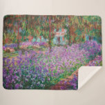 Claude Monet - The Artist's Garden at Giverny Sherpa Blanket<br><div class="desc">The Artist's Garden at Giverny / Le Jardin de l'artiste a Giverny - Claude Monet,  1900</div>