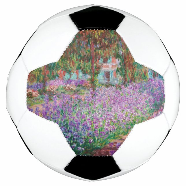 Claude Monet - The Artist's Garden at Giverny Soccer Ball (Front)