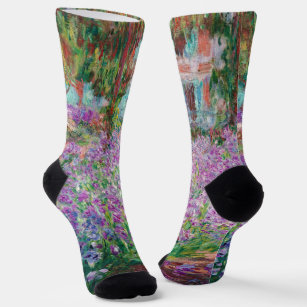 Claude Monet - The Artist's Garden at Giverny Socks