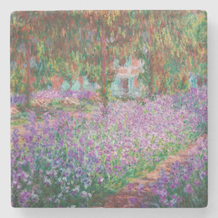 Claude Monet - The Artist's Garden at Giverny Stone Coaster