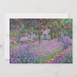 Claude Monet   The Artist's Garden at Giverny Thank You Card