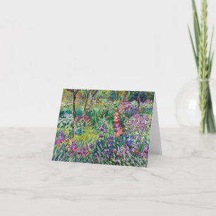 Claude Monet - The Artist's Garden at Giverny Thank You Card
