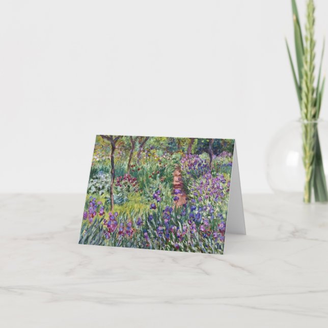 Claude Monet - The Artist's Garden at Giverny Thank You Card (Front)