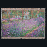 Claude Monet - The Artist's Garden at Giverny Throw Blanket<br><div class="desc">The Artist's Garden at Giverny / Le Jardin de l'artiste a Giverny - Claude Monet,  1900</div>