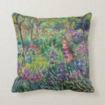 Claude Monet - The Artist's Garden at Giverny Throw Pillow<br><div class="desc">Claude Monet - The Artist's Garden at Giverny</div>