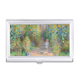 Claude Monet - The Artist's Garden at Vetheuil Business Card Holder