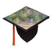 Claude Monet - The Artist's Garden at Vetheuil Graduation Cap Topper (Angled)