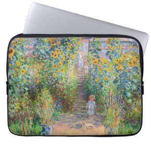 Claude Monet - The Artist's Garden at Vetheuil Laptop Sleeve