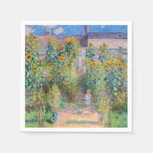 Claude Monet - The Artist's Garden at Vetheuil Napkin