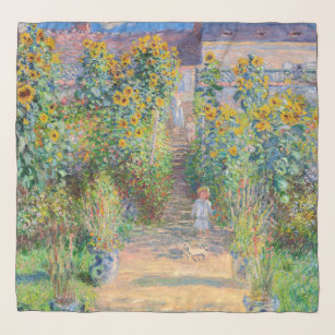 Claude Monet - The Artist's Garden at Vetheuil Scarf