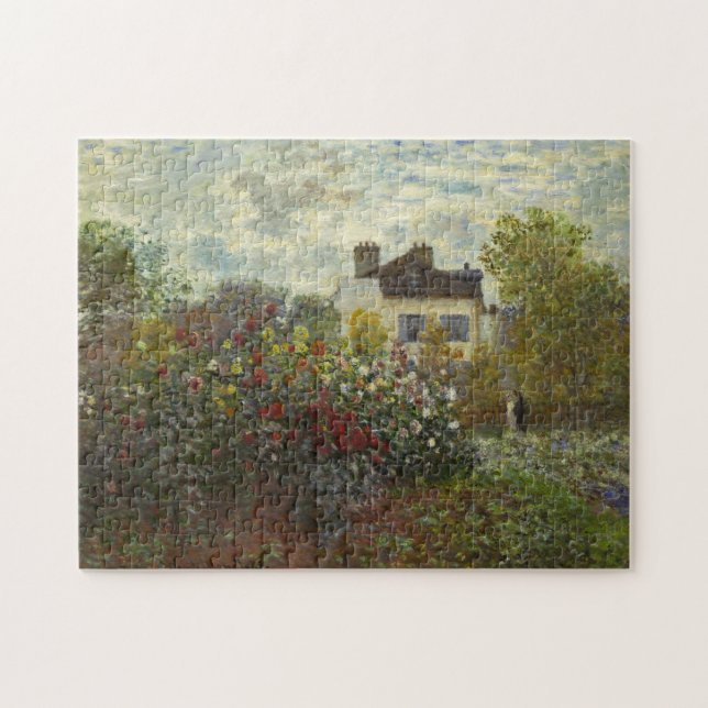 Claude Monet The Artist's Garden in Argenteuil Art Jigsaw Puzzle (Horizontal)