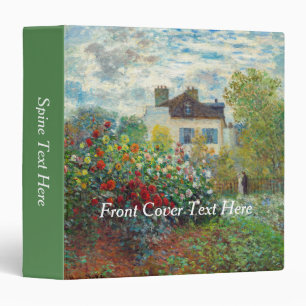 Claude Monet - The Artist's Garden in Argenteuil Binder