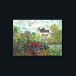 Claude Monet - The Artist's Garden in Argenteuil Canvas Print<br><div class="desc">The Artist's Garden in Argenteuil / A Corner of the Garden with Dahlias - Claude Monet,  Oil on Canvas,  1873</div>