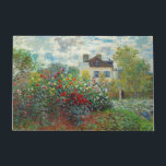 Claude Monet - The Artist's Garden in Argenteuil Doormat<br><div class="desc">The Artist's Garden in Argenteuil / A Corner of the Garden with Dahlias - Claude Monet,  Oil on Canvas,  1873</div>