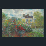 Claude Monet - The Artist's Garden in Argenteuil Faux Canvas Print<br><div class="desc">The Artist's Garden in Argenteuil / A Corner of the Garden with Dahlias - Claude Monet,  Oil on Canvas,  1873</div>