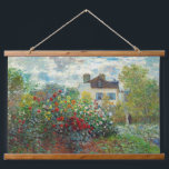 Claude Monet - The Artist's Garden in Argenteuil Hanging Tapestry<br><div class="desc">The Artist's Garden in Argenteuil / A Corner of the Garden with Dahlias - Claude Monet,  Oil on Canvas,  1873</div>