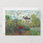 Claude Monet - The Artist's Garden in Argenteuil Invitation<br><div class="desc">The Artist's Garden in Argenteuil / A Corner of the Garden with Dahlias - Claude Monet,  Oil on Canvas,  1873</div>