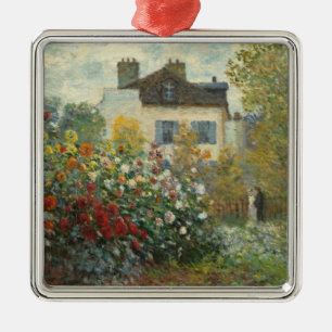 Claude Monet The Artist's Garden in Argenteuil Metal Ornament