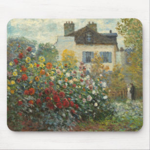 Claude Monet   The Artist's Garden in Argenteuil Mouse Pad