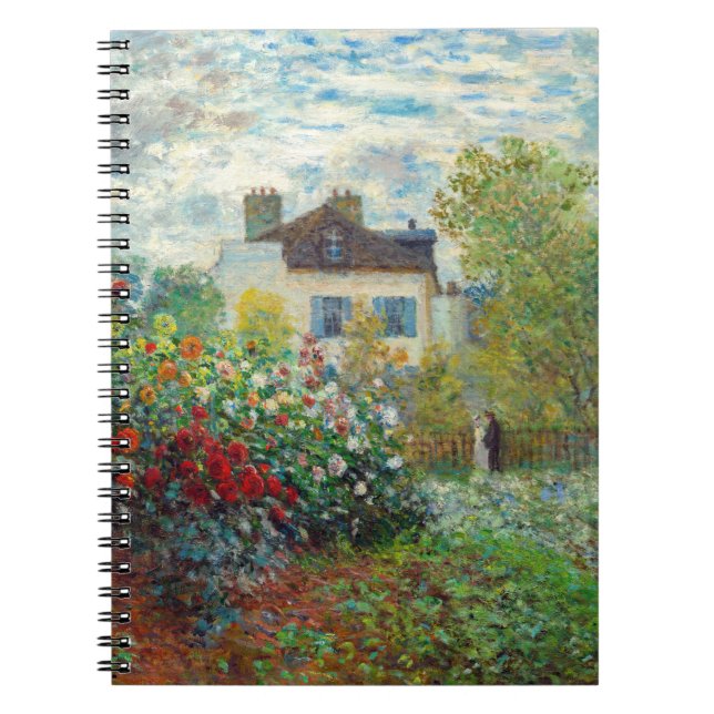 Claude Monet - The Artist's Garden in Argenteuil Notebook (Front)
