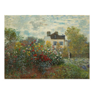 Claude Monet   The Artist's Garden in Argenteuil Poster