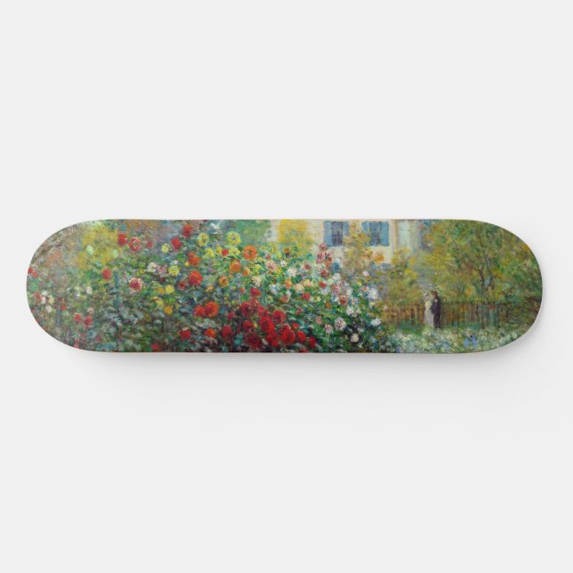 Claude Monet - The Artist's Garden in Argenteuil Skateboard (Horz)