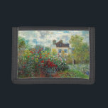 Claude Monet - The Artist's Garden in Argenteuil Trifold Wallet<br><div class="desc">The Artist's Garden in Argenteuil / A Corner of the Garden with Dahlias - Claude Monet,  Oil on Canvas,  1873</div>