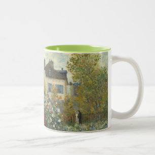 Claude Monet The Artist's Garden in Argenteuil Two-Tone Coffee Mug