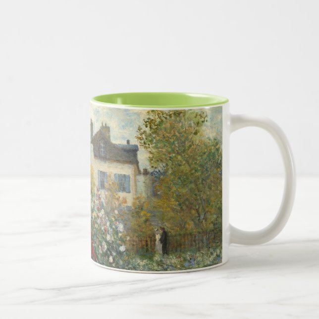 Claude Monet | The Artist's Garden in Argenteuil Two-Tone Coffee Mug (Right)