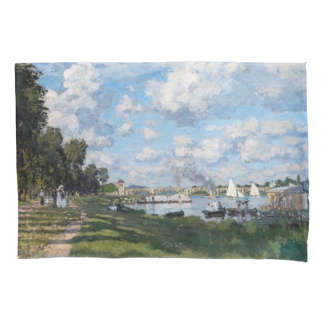 Claude Monet - The Basin at Argenteuil Pillowcase (Front)